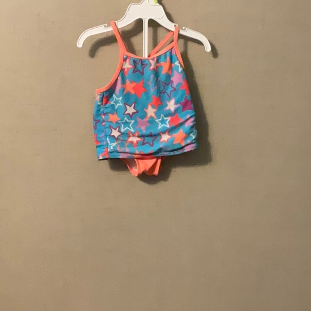 Wonder Nation Starry Blue and Orange Kids Bikini - Picture 1 of 8